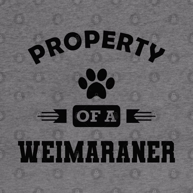 Weimaraner Dog - Property of a weimaraner by KC Happy Shop